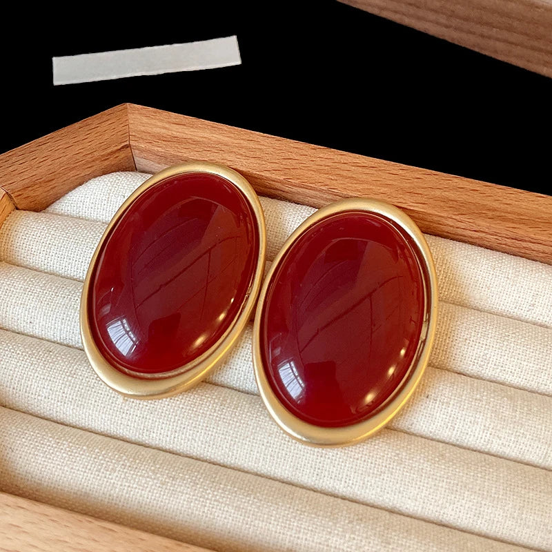 Prestige Élégance™ – Boucles d’Oreilles Rubis Impérial