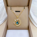 Collier Constellation Luxe – Planète et Lune