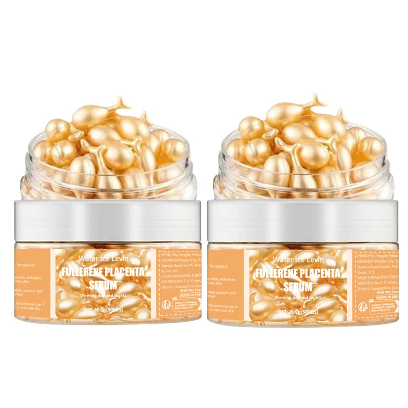 Capsules Sérum au Collagène & Acide Hyaluronique – Soin Hydratant & Raffermissant