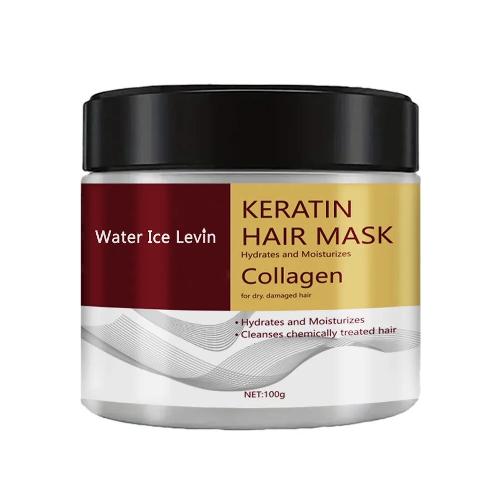 Masque Capillaire à la Kératine et au Collagène – Hydratant, Réparateur et Anti-Frisottis pour Cheveux Abîmés