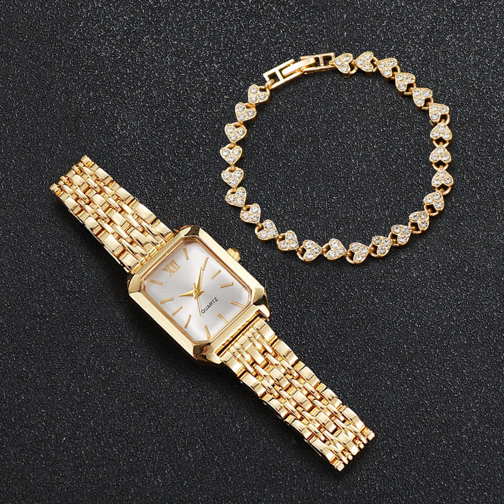 Coffret Montre & Bracelet Femme – Collection Élégance