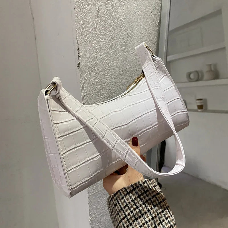 Sac Éclat – Sac à Main Structuré Effet Crocodile