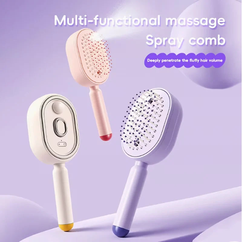 LumiBrush Pro™ ✨ | Brosse de Massage Capillaire à Lumière Rouge & Soin Profond