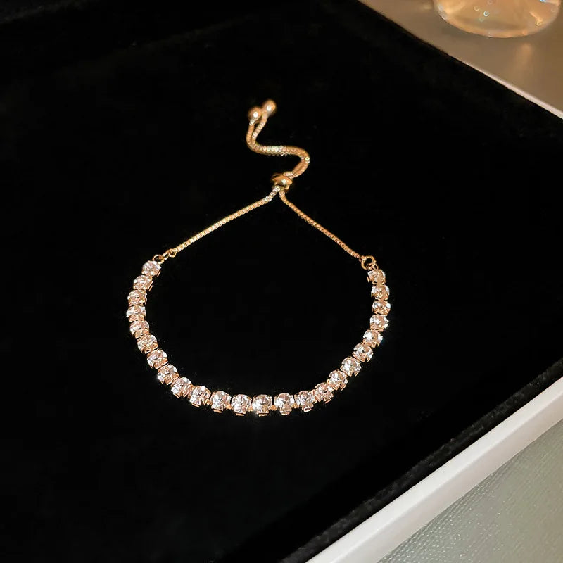 Bracelet Signature Ondulé en Cristal