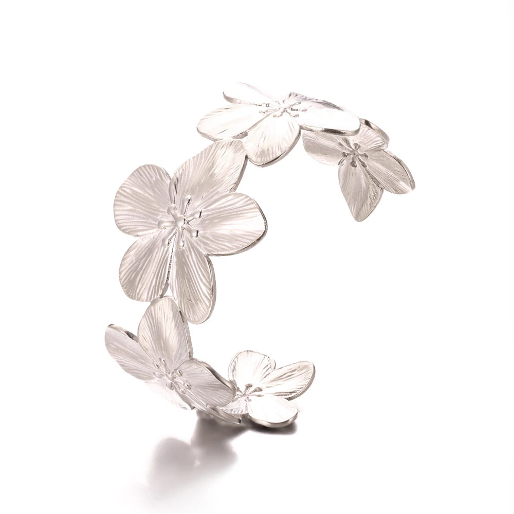 Jonc Impérial – Bracelet Doré Femme en Acier Inoxydable