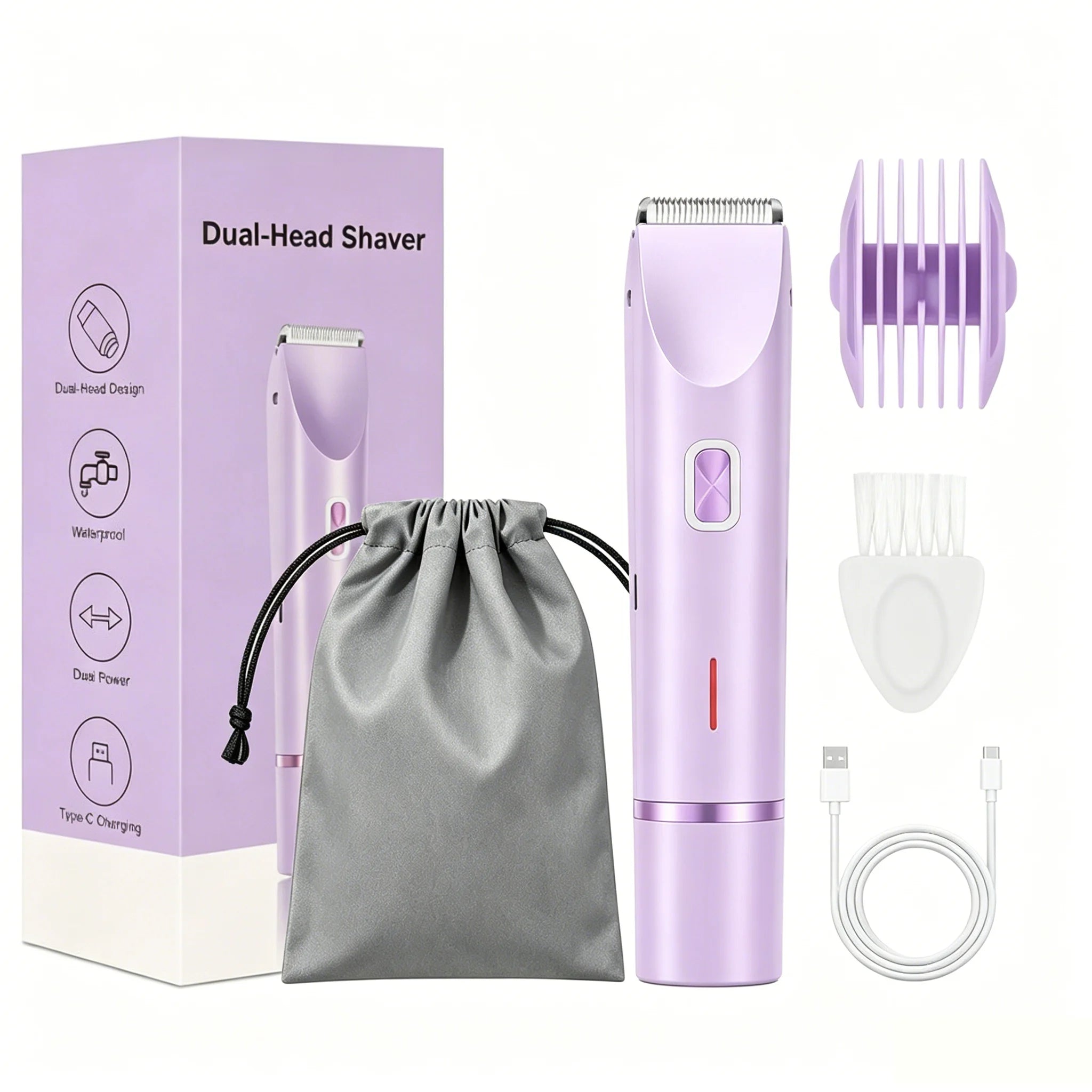 👑 SilkSmooth Prestige™ | Rasoir Électrique Double Tête Premium – Épilation Douce, Rapide et Sans Irritation ✨💖