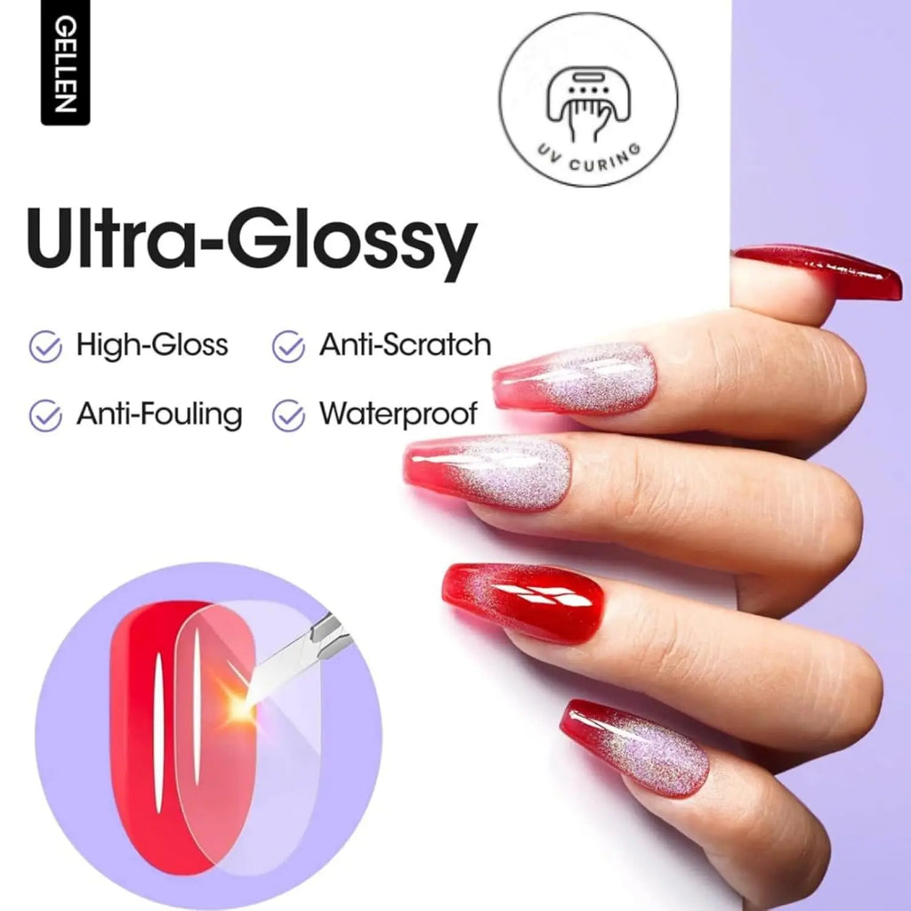 💅 Top Coat Luxe – Brillance Miroir, Protection Renforcée & Finition Parfaite