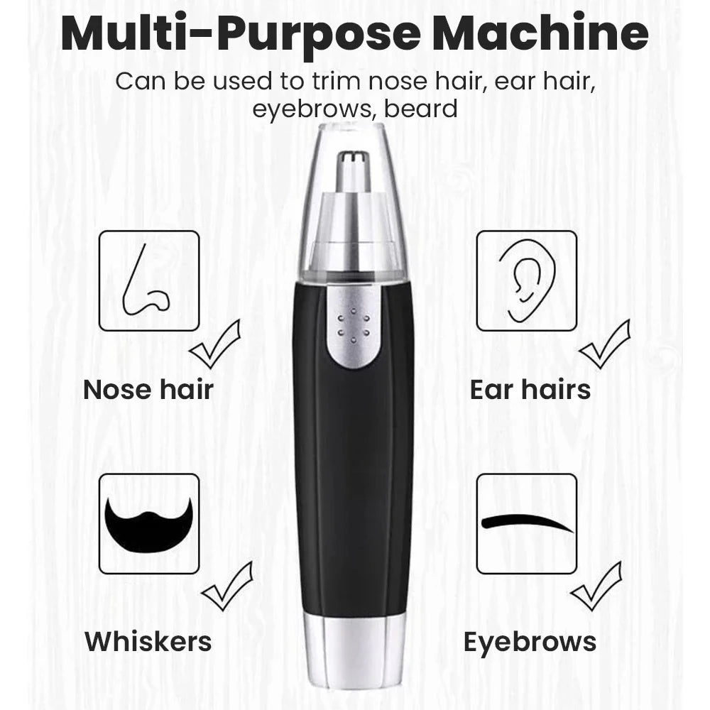 ✨ Tondeuse Électrique 3-en-1 Rechargeable – Nez, Oreilles & Sourcils | Coupe Précise et Sans Douleur ⭐