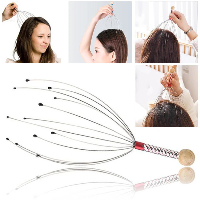 Masseur de Tête anti-stress-Relaxation Profonde  du Cuir Chevelu