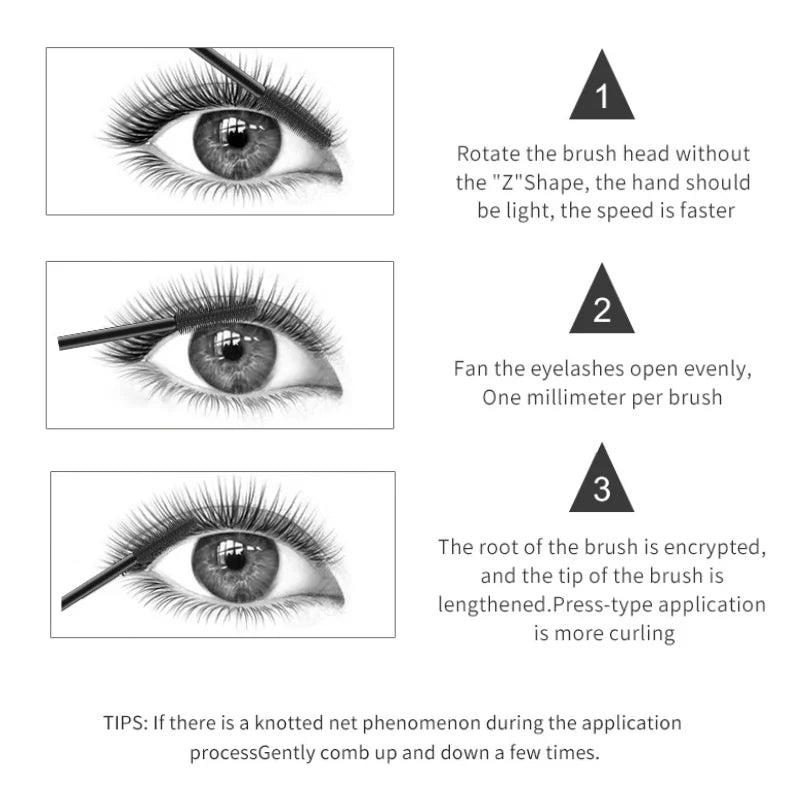 * Mascara Professionnel 8D – Volume, Courbure & Tenue Longue Durée