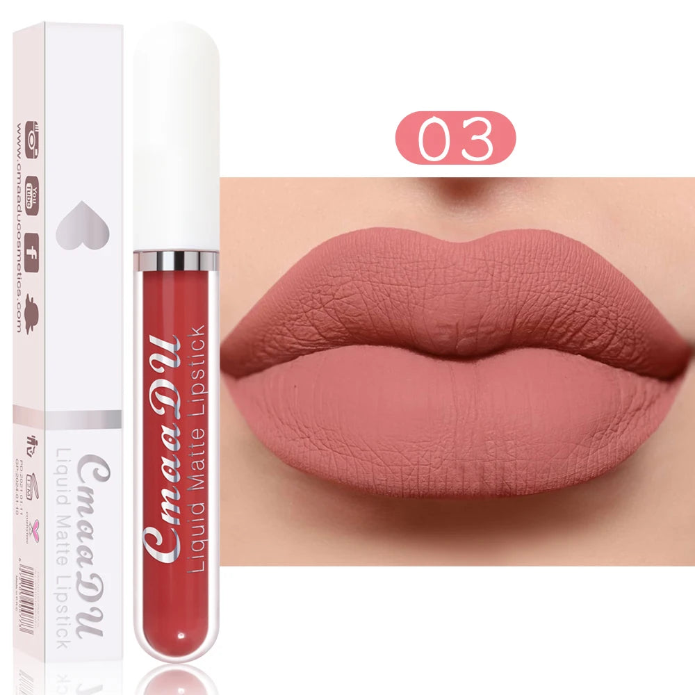 Rouge à Lèvres Liquide Mat Longue Tenue - Couleurs Intenses