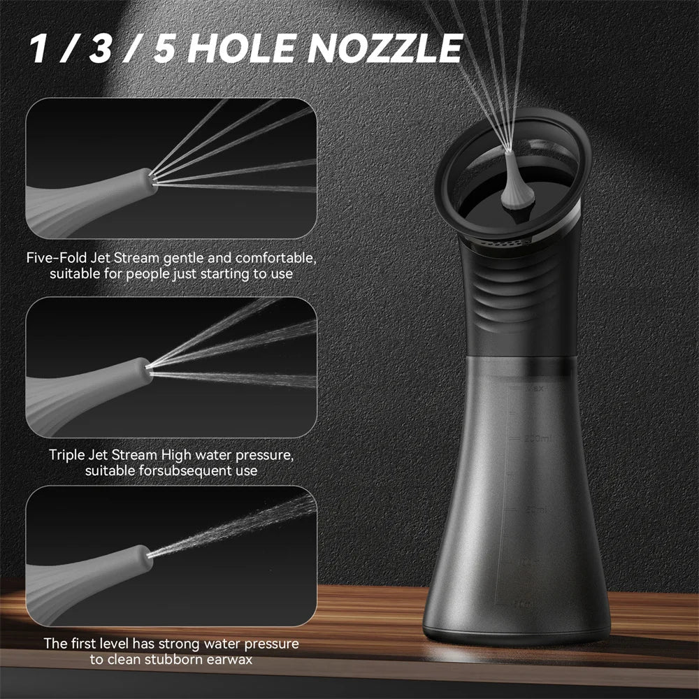 HydroClean Prestige™ – Nettoyeur d’Oreilles Électrique Haute Performance | Nettoyage Professionnel, Doux et Sécurisé ✨