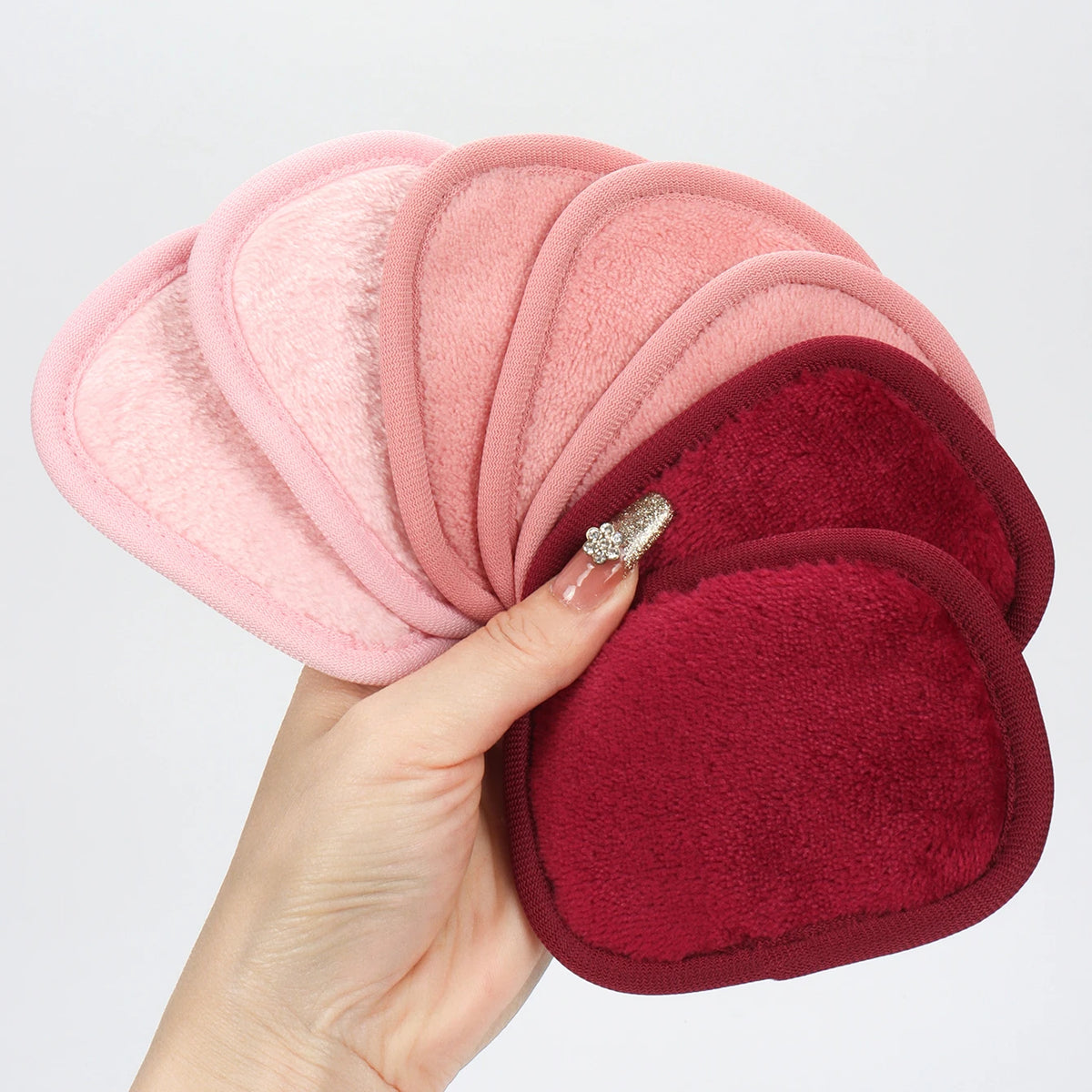 ✨ Disques Démaquillants Réutilisables Premium – Lot de 7 Lingettes Lavables Ultra Douces
