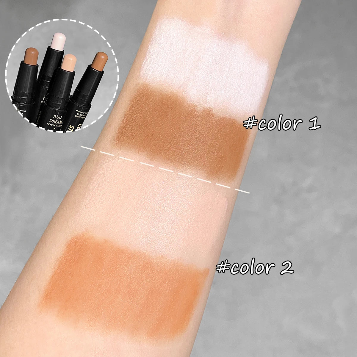 Contour Sculpt Luxe™ – Stick Double Embout pour un Teint Sculpté, Éclatant et Sans Défaut