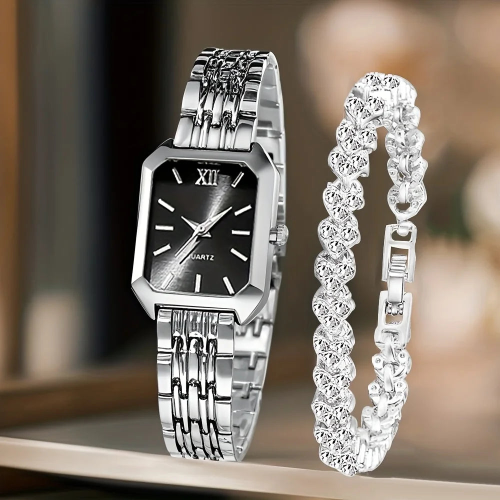 Coffret Montre & Bracelet Femme – Collection Élégance