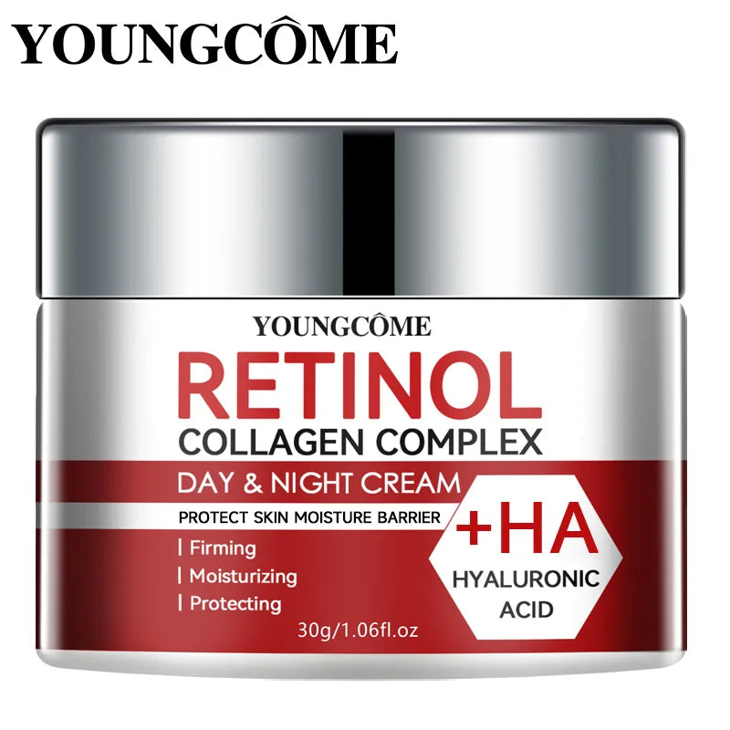 👑 Crème Visage Premium au Rétinol & Collagène – Hydratation Intense & Peau Raffermie ⭐