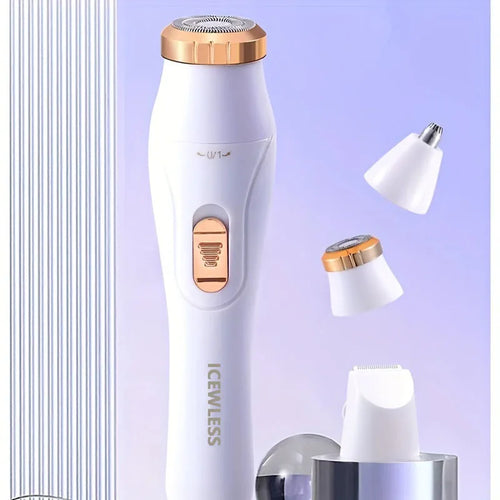 AquaSilk Prestige™ | Rasoir Électrique Étanche 3-en-1 Premium – Visage, Corps, Jambes, Aisselles & Maillot ✨💎