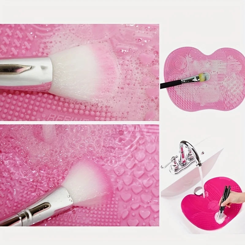 Tapis de Nettoyage en Silicone pour Pinceaux de Maquillage