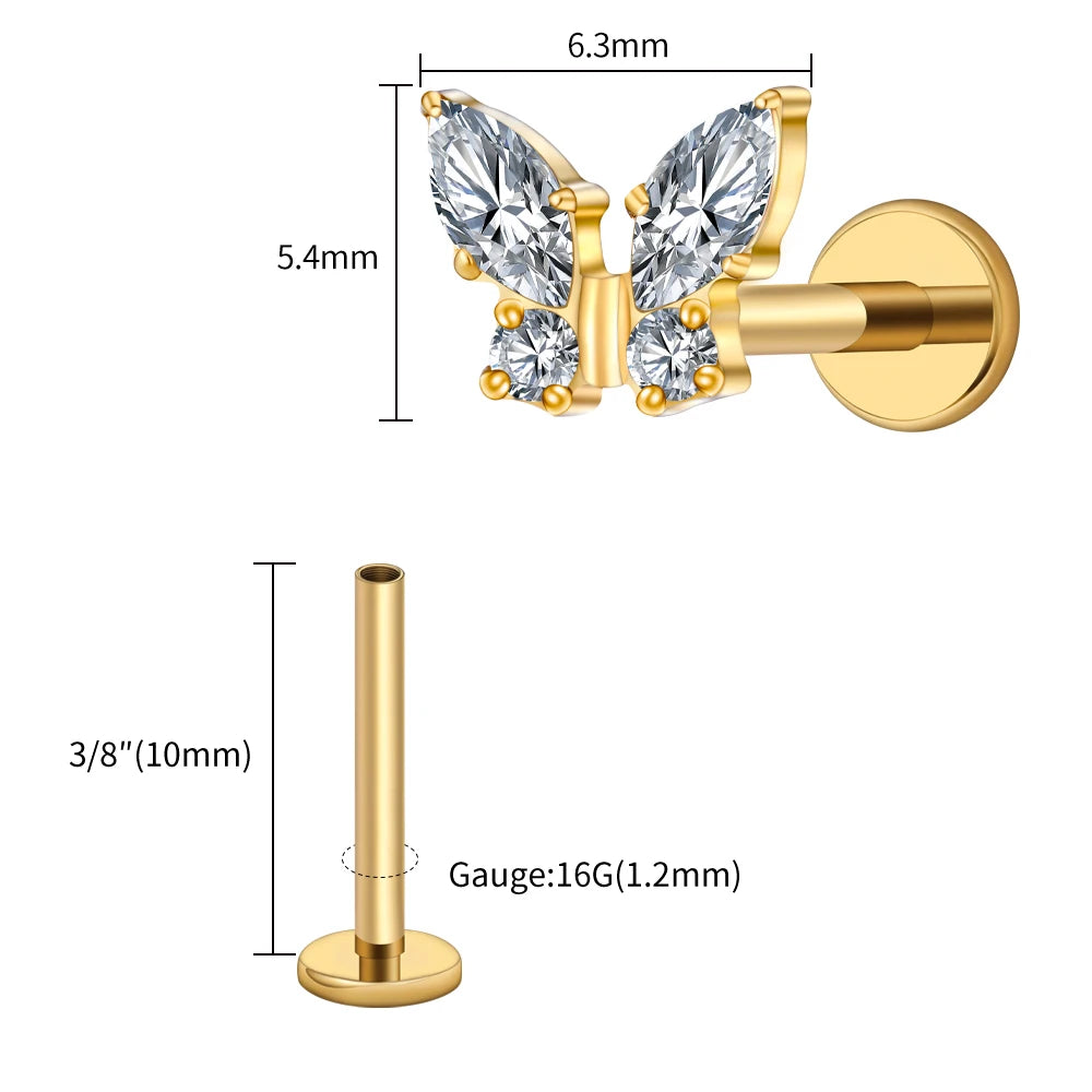 Papillon Prestige™ – Bijou de Piercing Haute Finition