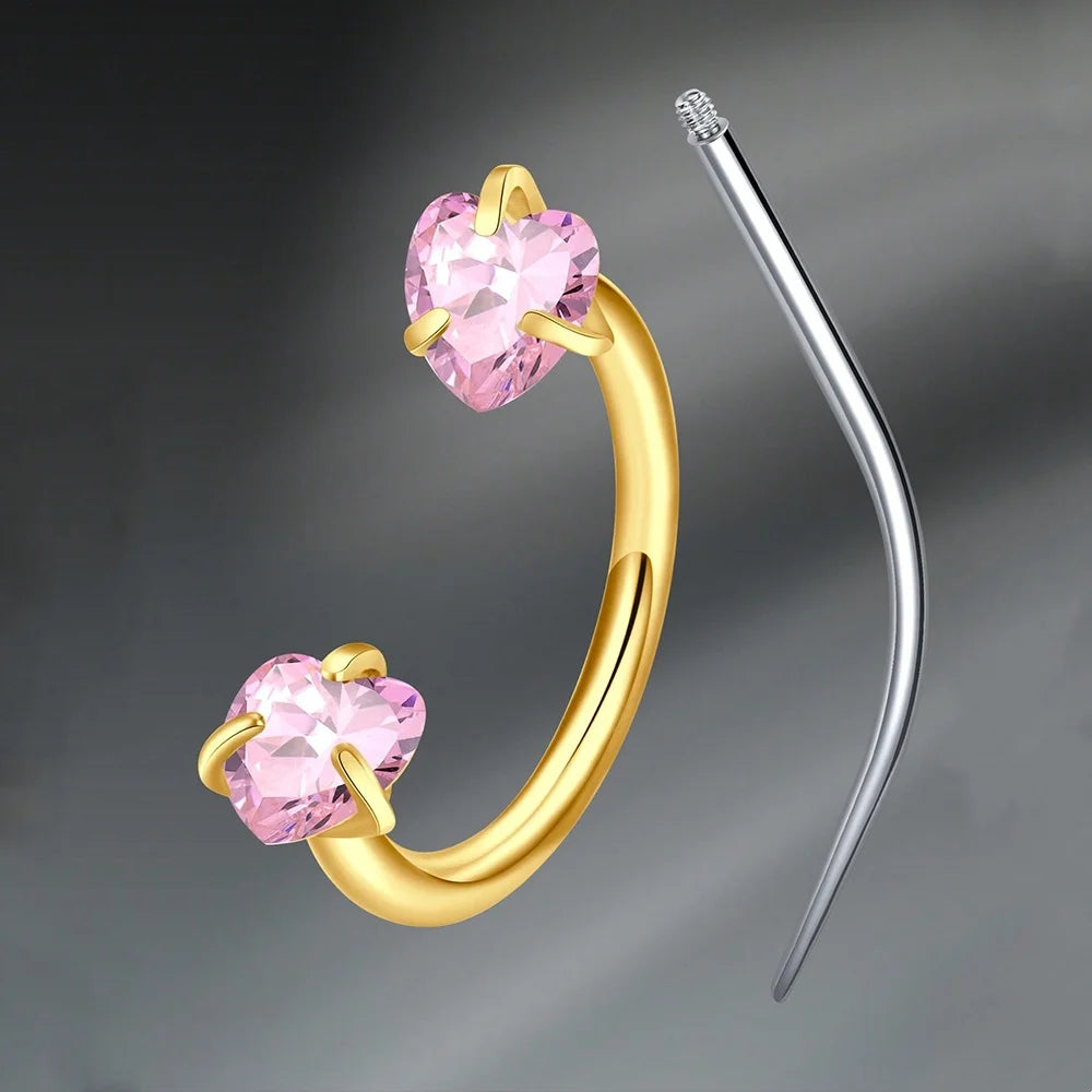 Collection Prestige™ – Piercings en Acier Inoxydable & Zircon Cubique