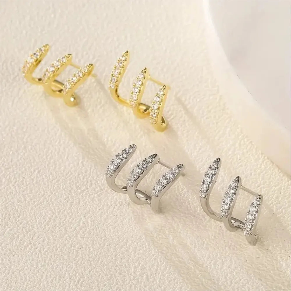 Collection Élégance™ – Boucles d’Oreilles Aura Scintillante