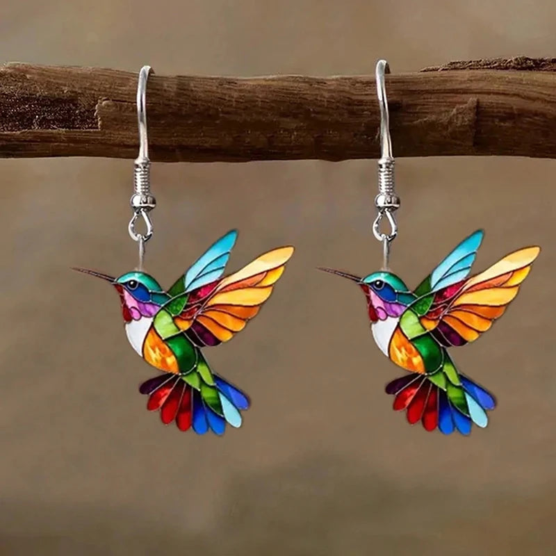 Prestige Élégance™ – Boucles d’Oreilles Colibri Signature