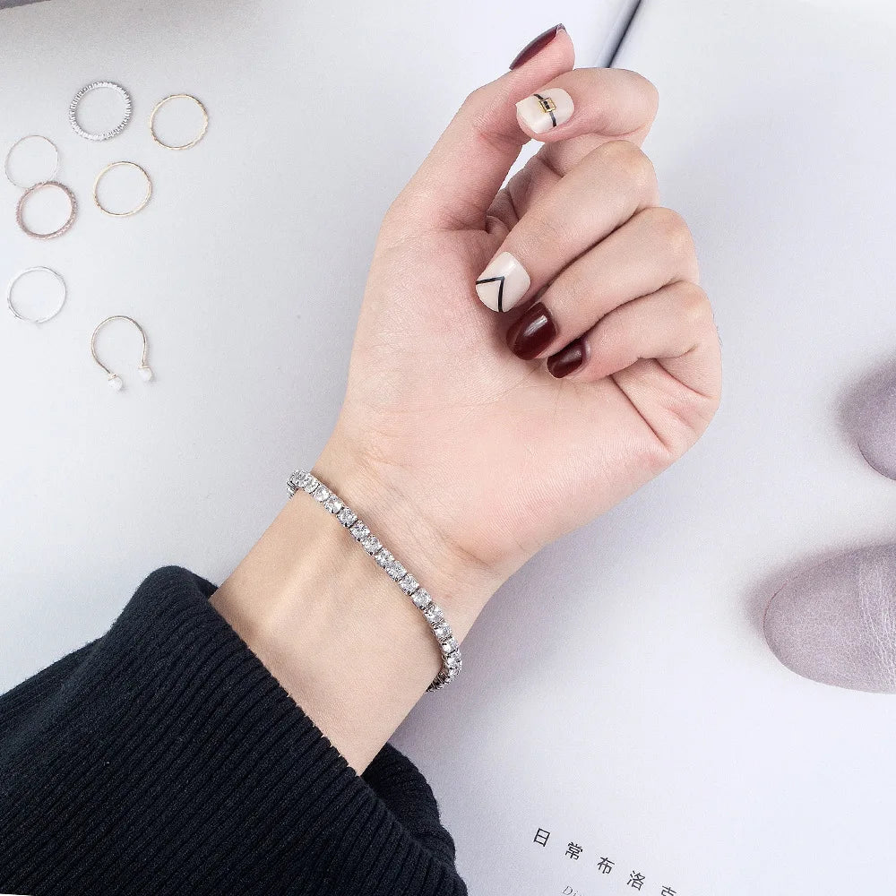 Bracelet Royal Brillance en Argent Sterling S925