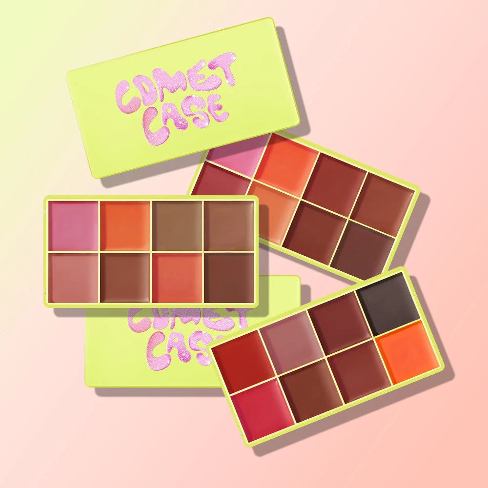 Éclat Paris™ – Palette Visage & Regard 4-en-1 | Fini Satiné • Longue Tenue • Haute Pigmentation