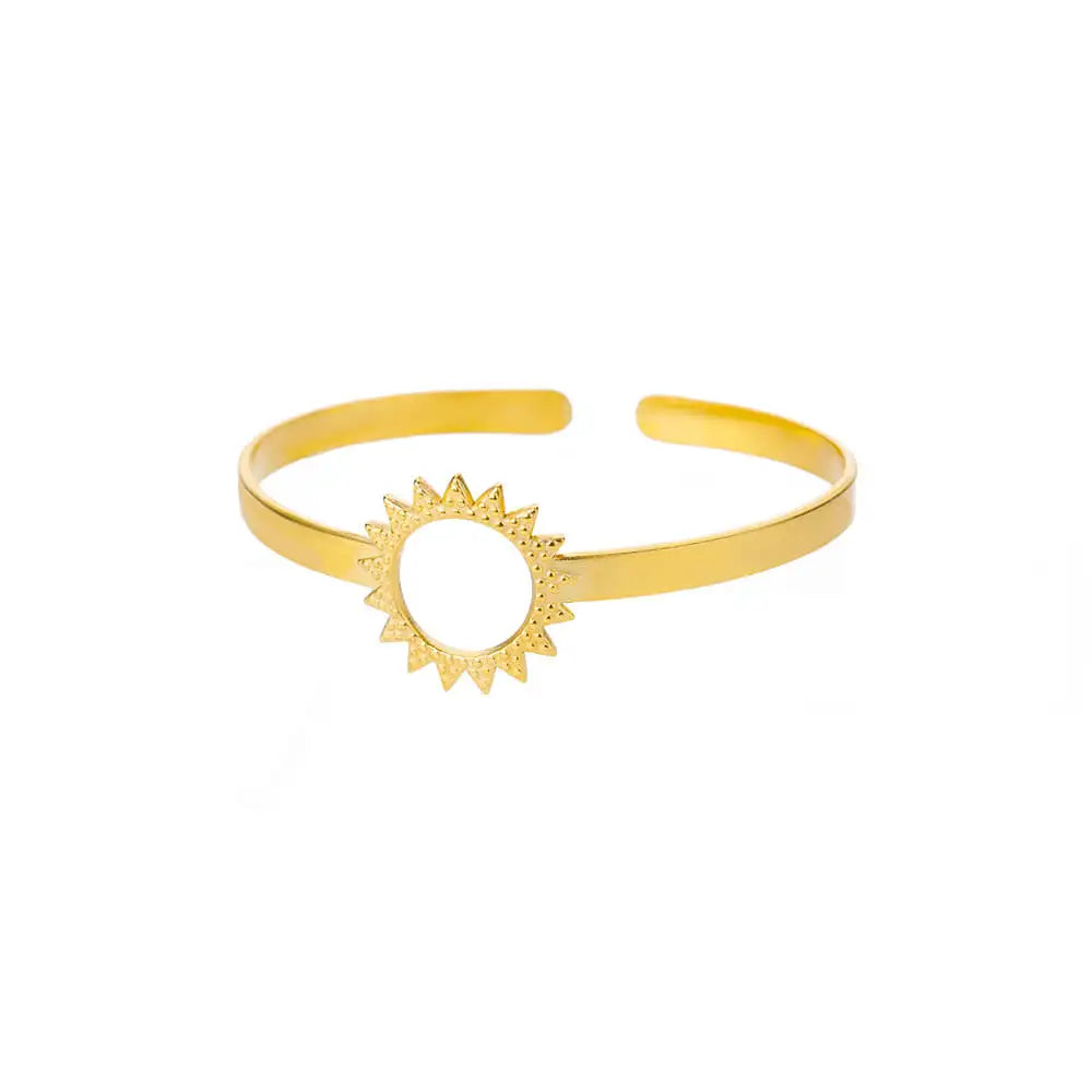 Jonc Impérial – Bracelet Doré Femme en Acier Inoxydable