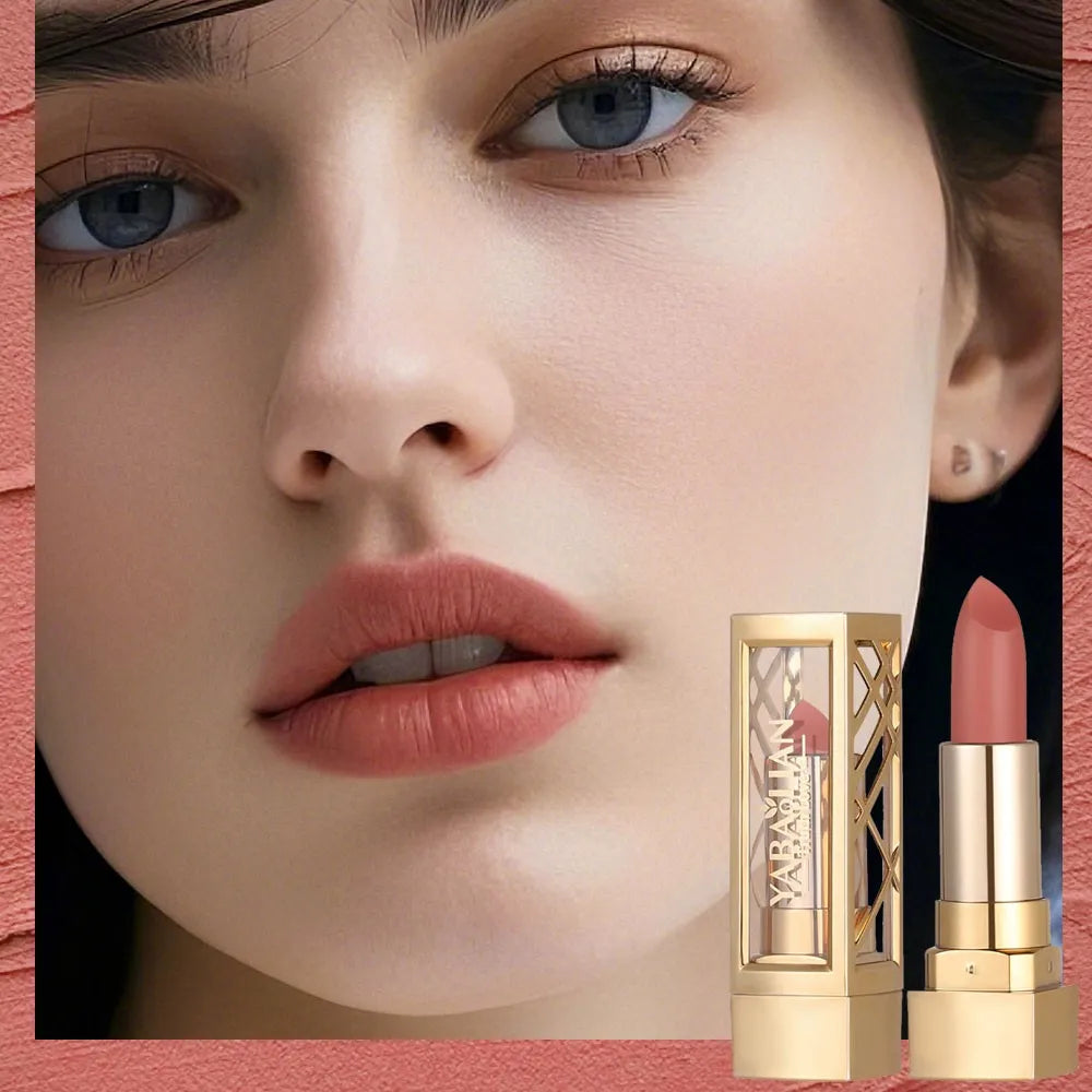Rouge à Lèvres Mat Longue Tenue Waterproof – Finition Velours & Confort Hydratant