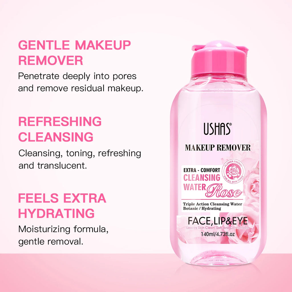 Eau Démaquillante Hydratante & Apaisante – Visage, Lèvres & Yeux