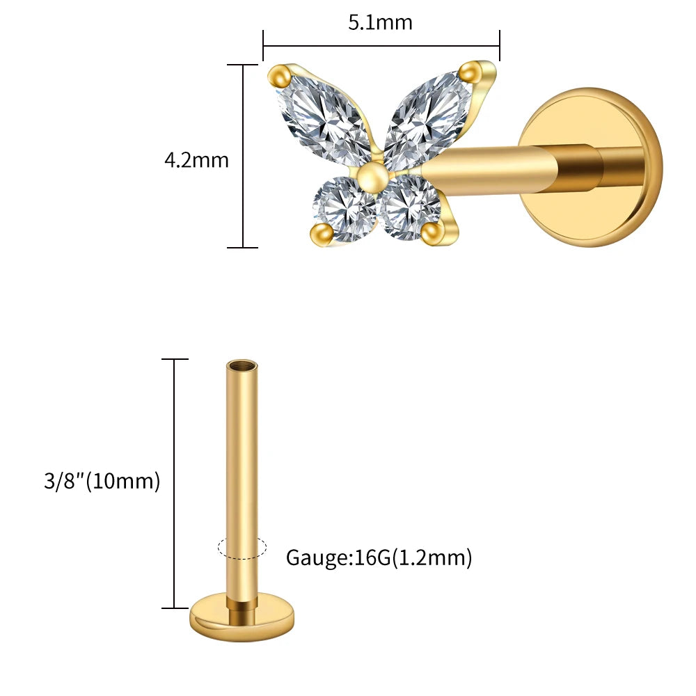 Papillon Prestige™ – Bijou de Piercing Haute Finition