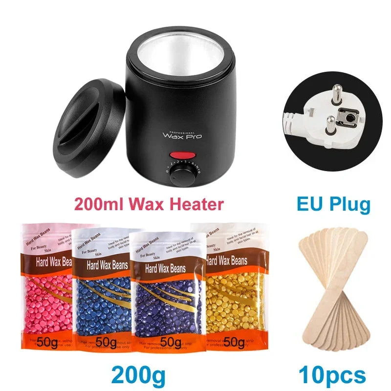 👑 AquaWax Elite™ | Chauffe-Cire Professionnel avec Kit Complet d’Épilation Sans Institut
