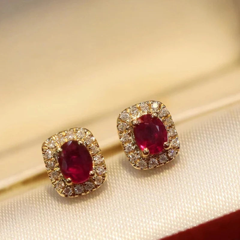 Boucles d’Oreilles Élégance en Zircon Cubique – Finition Dorée
