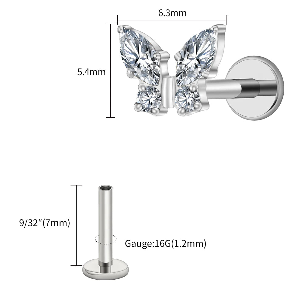 Papillon Prestige™ – Bijou de Piercing Haute Finition