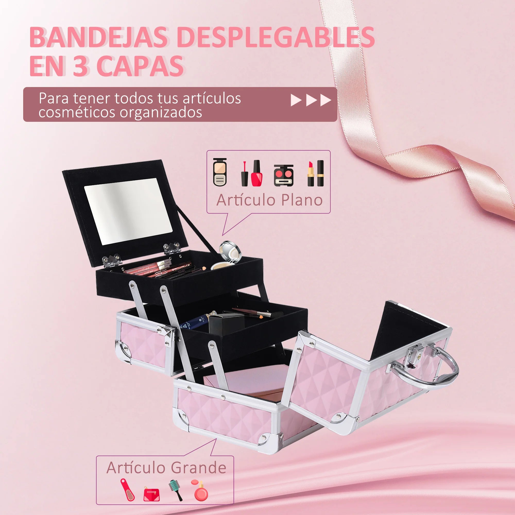 * 🌸 Mallette Beauté Premium™ – Organisateur de Maquillage Professionnel