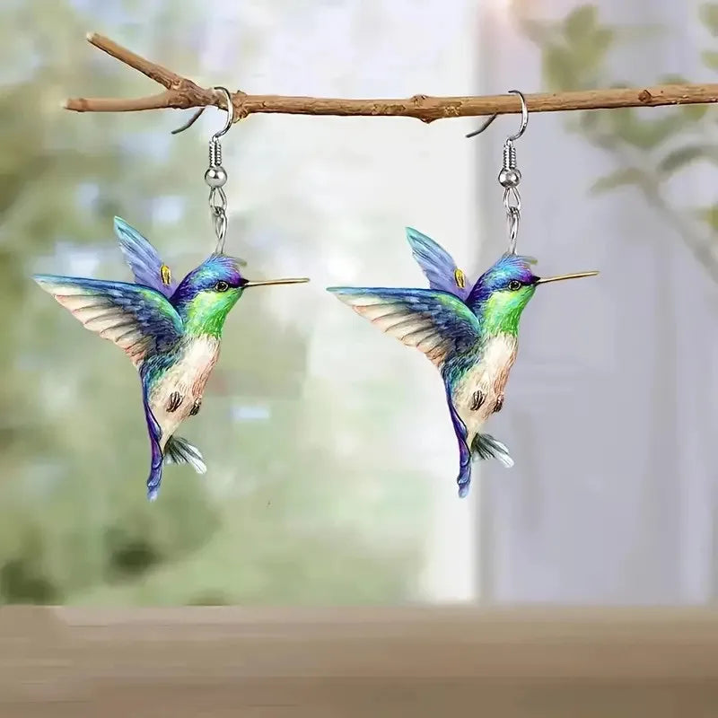 Prestige Élégance™ – Boucles d’Oreilles Colibri Signature