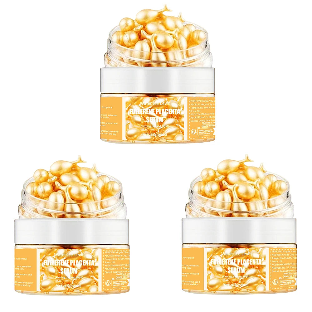 Capsules Sérum au Collagène & Acide Hyaluronique – Soin Hydratant & Raffermissant