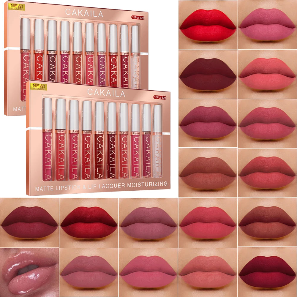 Rouge à Lèvres Liquide Mat Longue Tenue - Couleurs Intenses et Waterproof