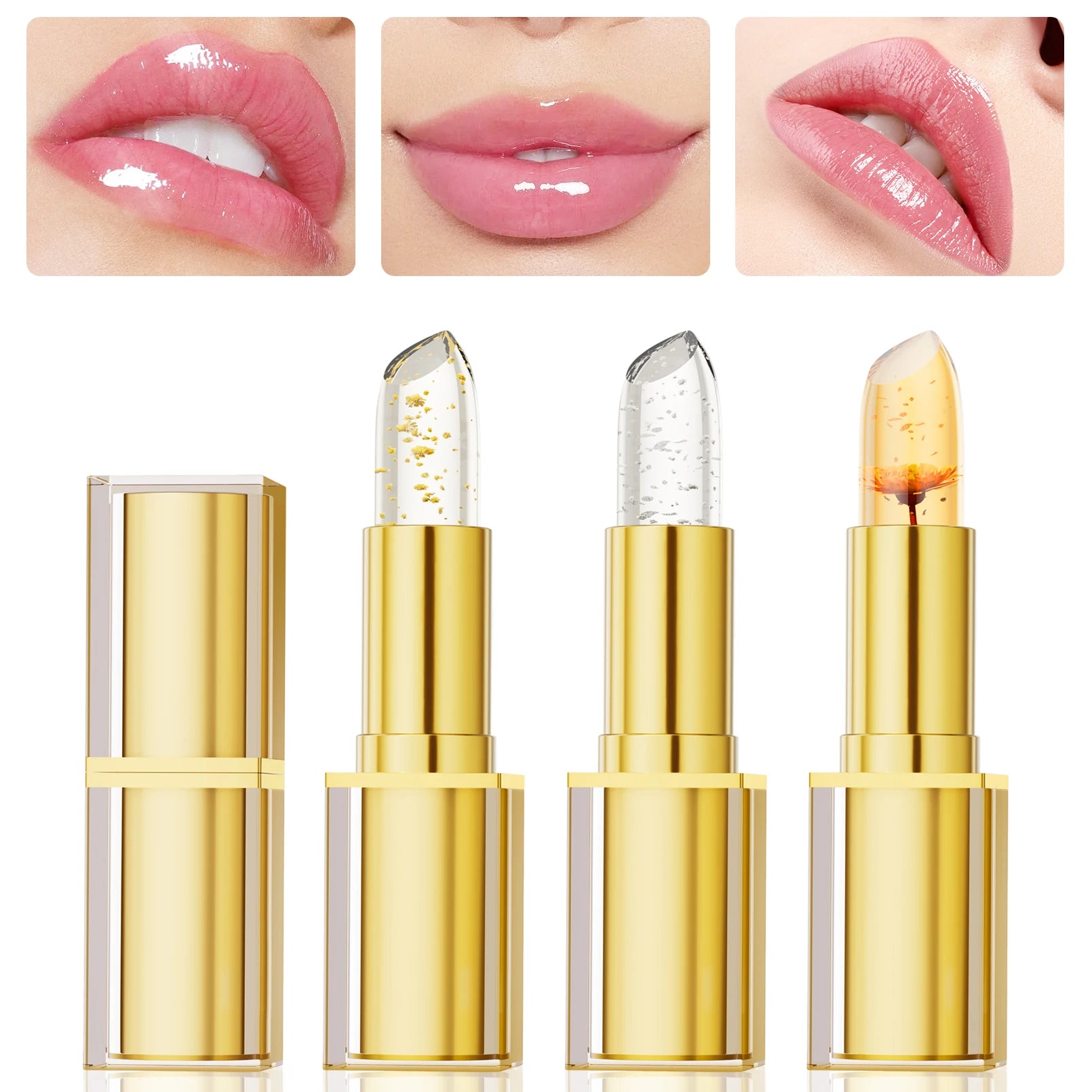 Baume à Lèvres Cristal Révélateur de Couleur – Hydratation Longue Tenue