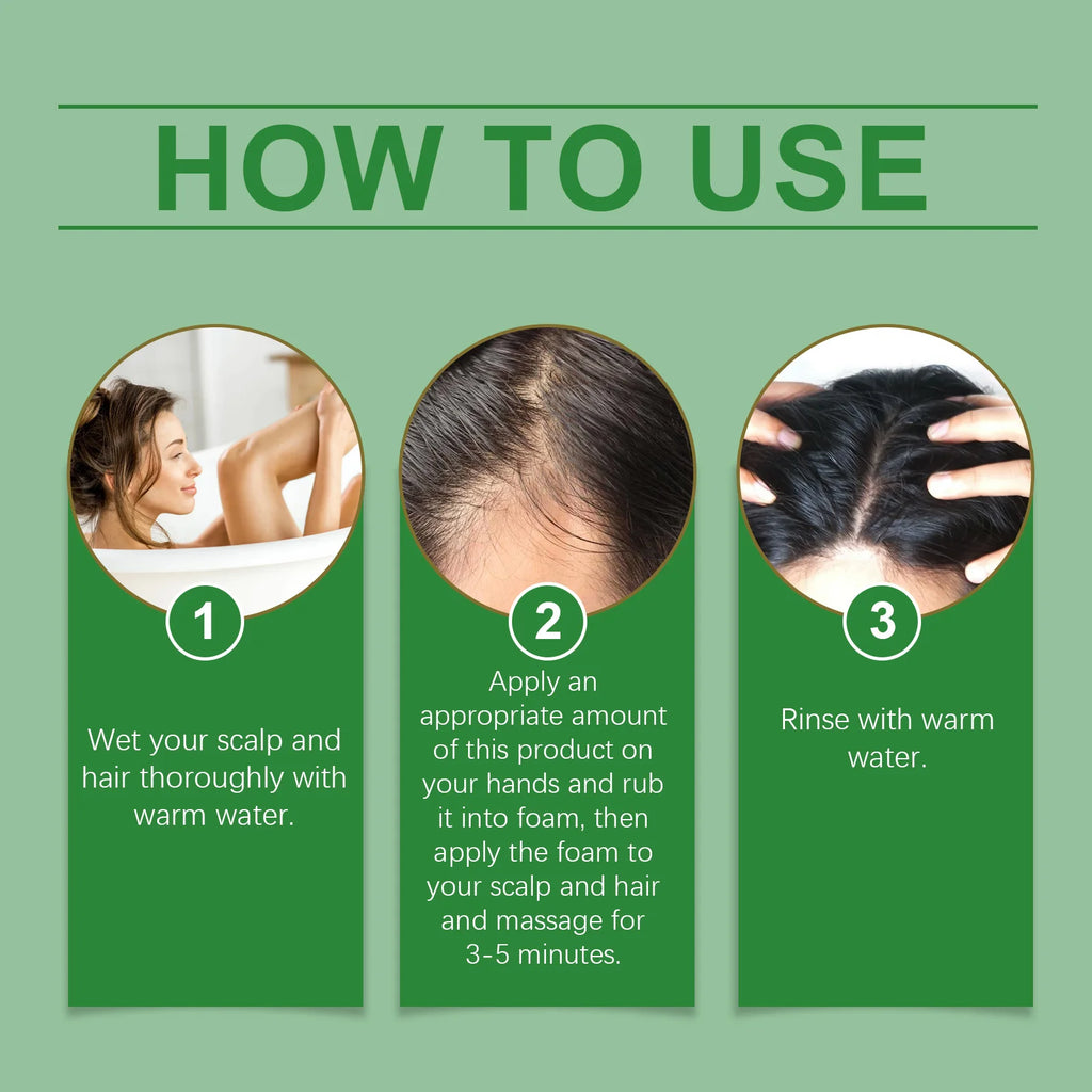 Shampoing HOEGO à l’Huile de Batana Bio – Soin Réparateur Intensif du Cuir Chevelu et Nutrition Profonde aux Extraits de Romarin pour Tous Types de Cheveux
