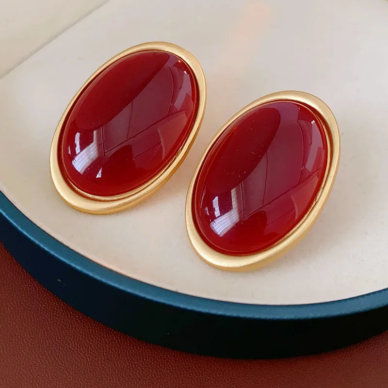 Prestige Élégance™ – Boucles d’Oreilles Rubis Impérial