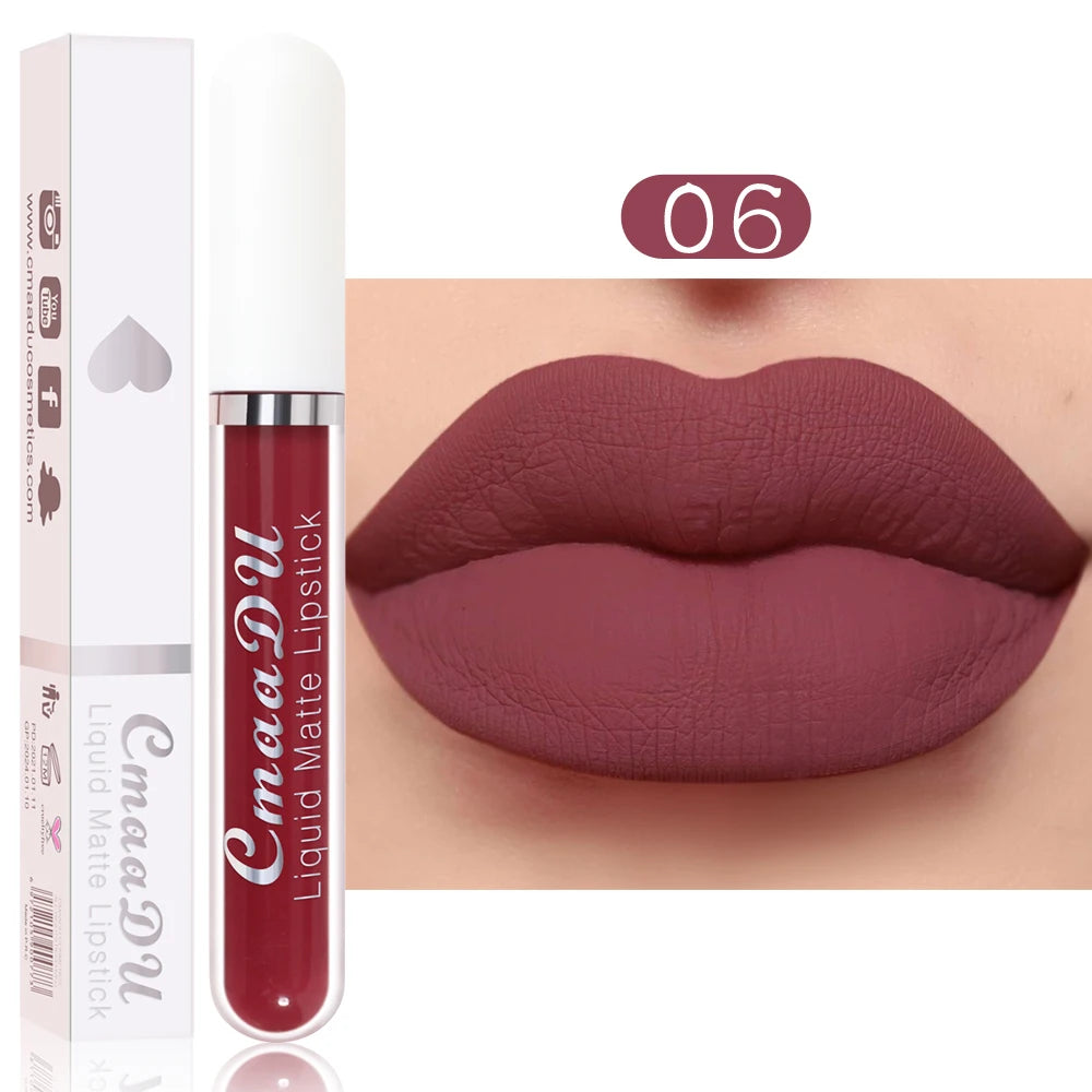 Rouge à Lèvres Liquide Mat Longue Tenue - Couleurs Intenses