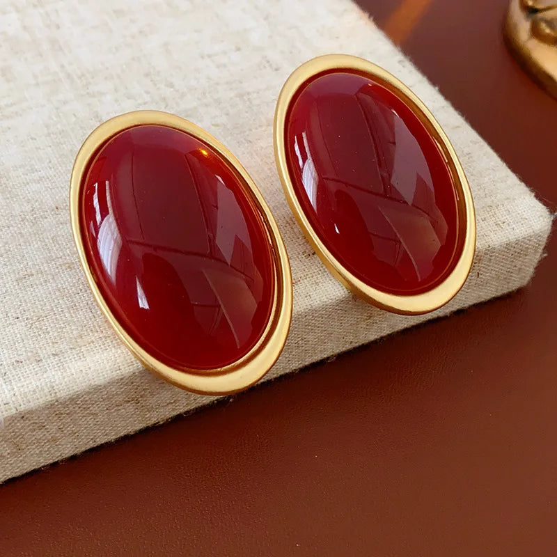 Prestige Élégance™ – Boucles d’Oreilles Rubis Impérial