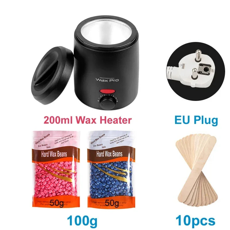 👑 AquaWax Elite™ | Chauffe-Cire Professionnel avec Kit Complet d’Épilation Sans Institut