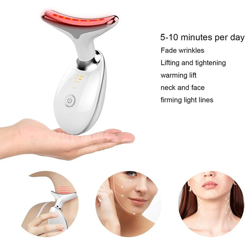 NeckLift Pro™ – Appareil Premium 7 LED pour le Visage & le Cou | Raffermissant & Anti-Âge