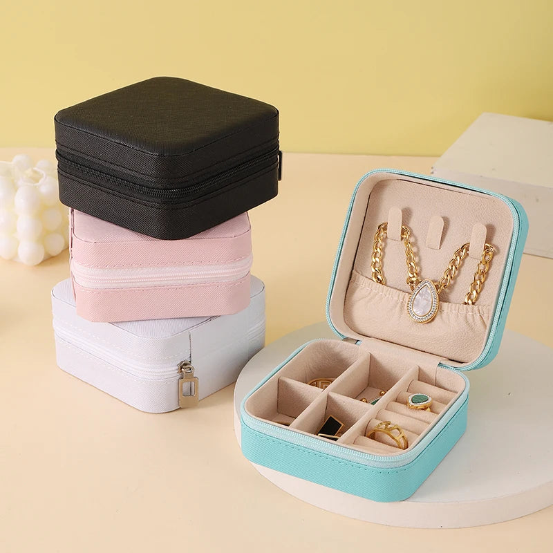 ✨ Coffret à Bijoux Premium de Voyage – Organisateur Élégant pour Bagues, Colliers, Boucles d’Oreilles & Bracelets