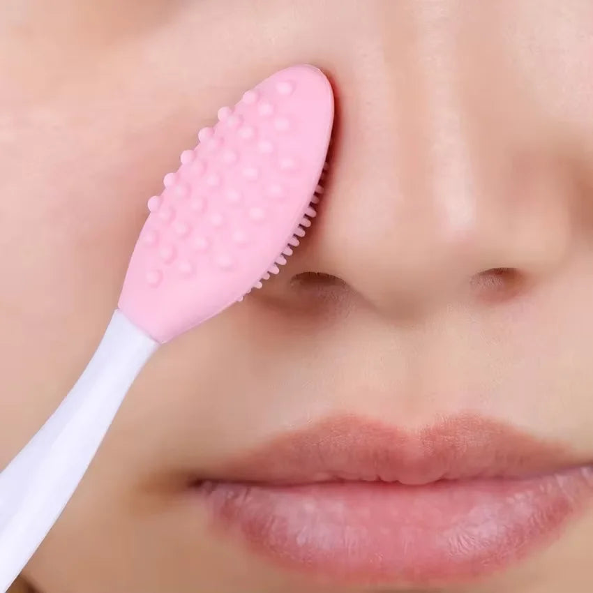 Brosse Exfoliante en Silicone pour le Visage & le Nez – Nettoyage en Profondeur des Pores et Points Noirs