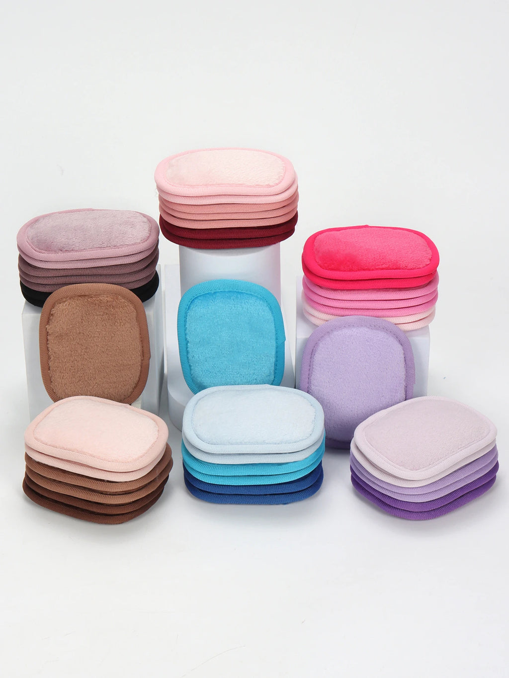 ✨ Disques Démaquillants Réutilisables Premium – Lot de 7 Lingettes Lavables Ultra Douces