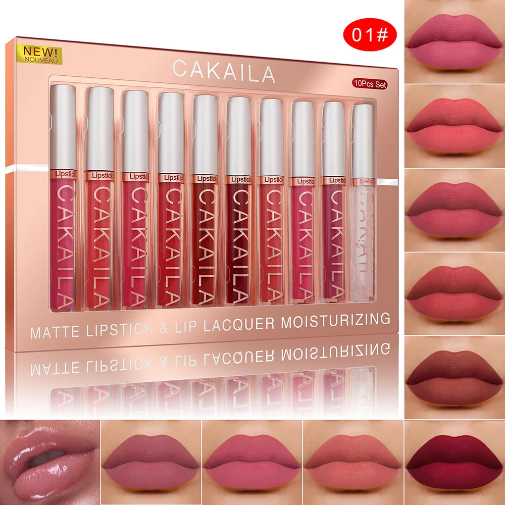 Rouge à Lèvres Liquide Mat Longue Tenue - Couleurs Intenses et Waterproof